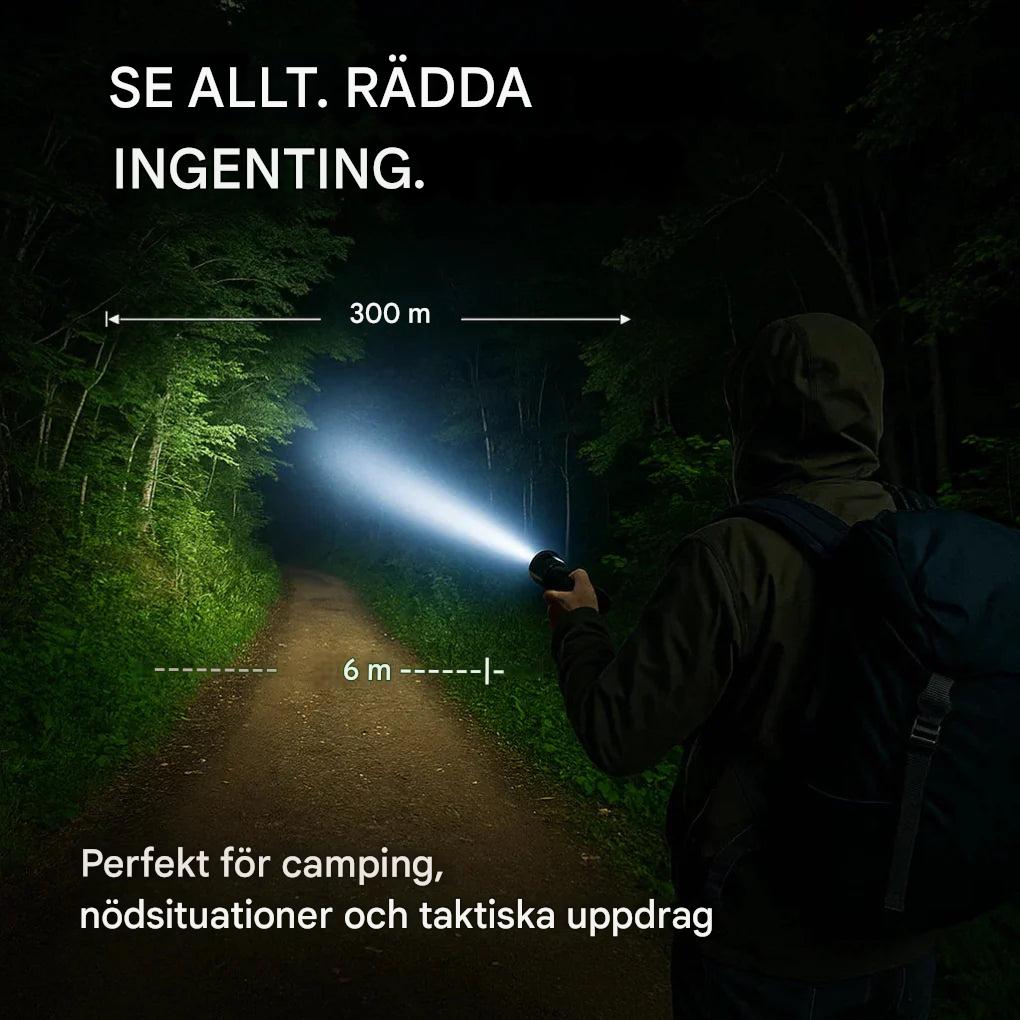 100 000 lumen ficklampa