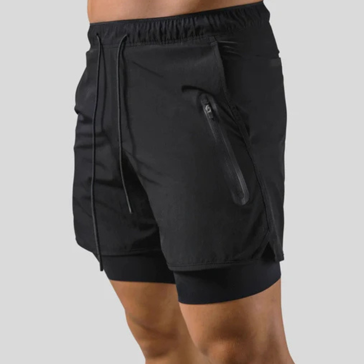 Herr 2-i-1 sportbyxor