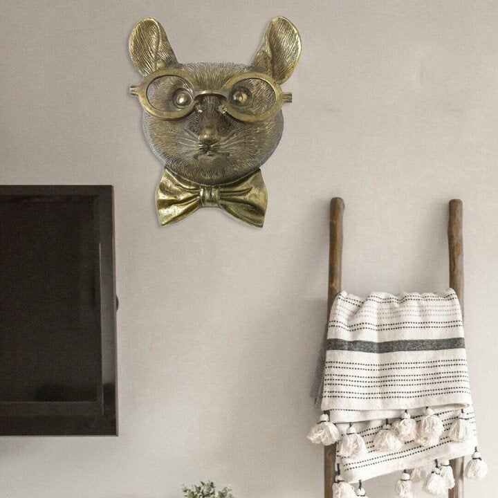 Lekfull väggdekoration med djurhuvud - WallCritters