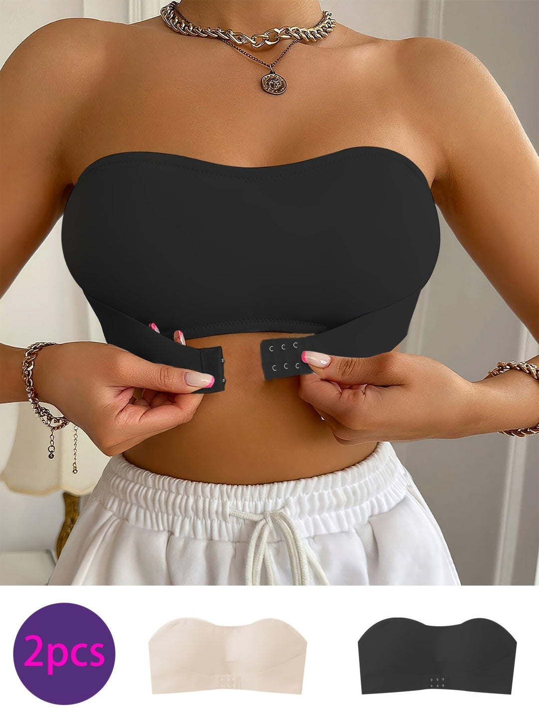 Sömlös bandeau-bh – mjuk och bekväm utan bygel