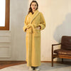 Ylellinen fleece-lämminmukavuus kylpytakki