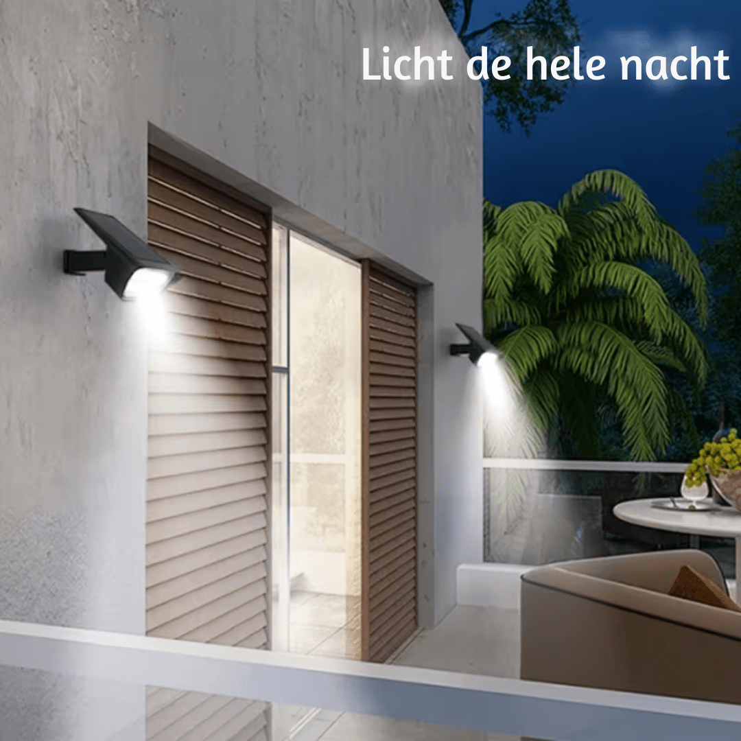 Stilfull vattentät solcellsdriven trädgårdslampa