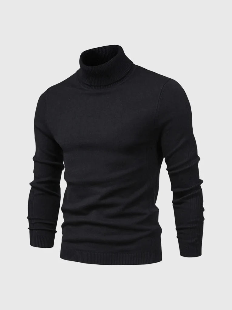 Herresweater med polotrøje – vaskbar og alsidig