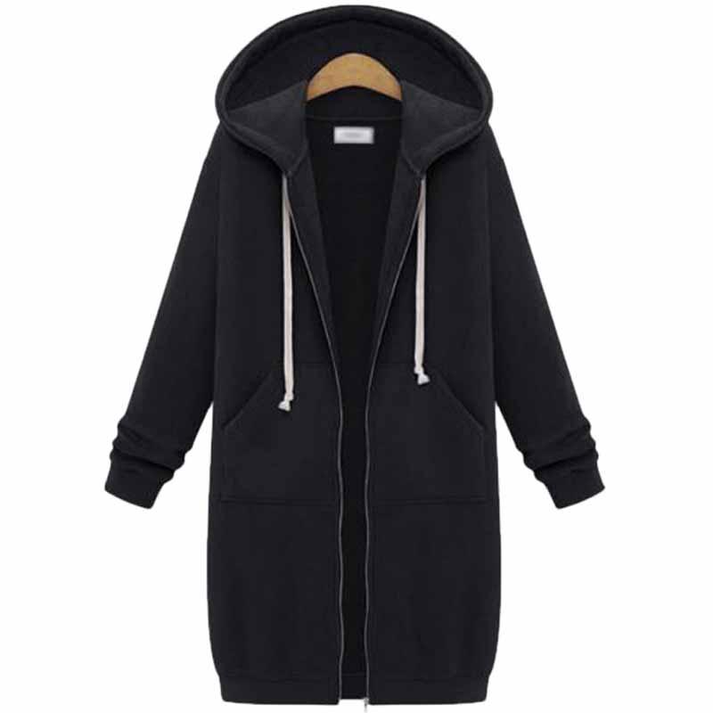 Vardaglig lång damkofta - CozyZip