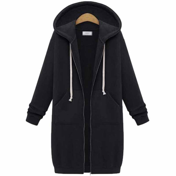 Vardaglig lång damkofta - CozyZip