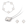 Celeste Clover smyckeset | Halsband, armband och örhängen i hypoallergent rostfritt stål