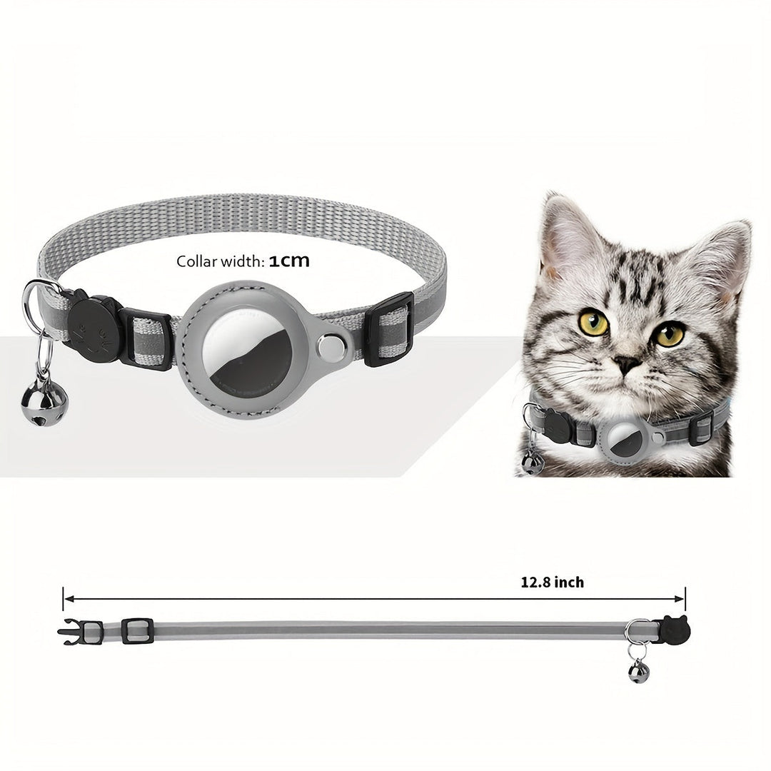 Reflekterande halsband för katter – Säkerhetsspänne och bjällra för ökad synlighet