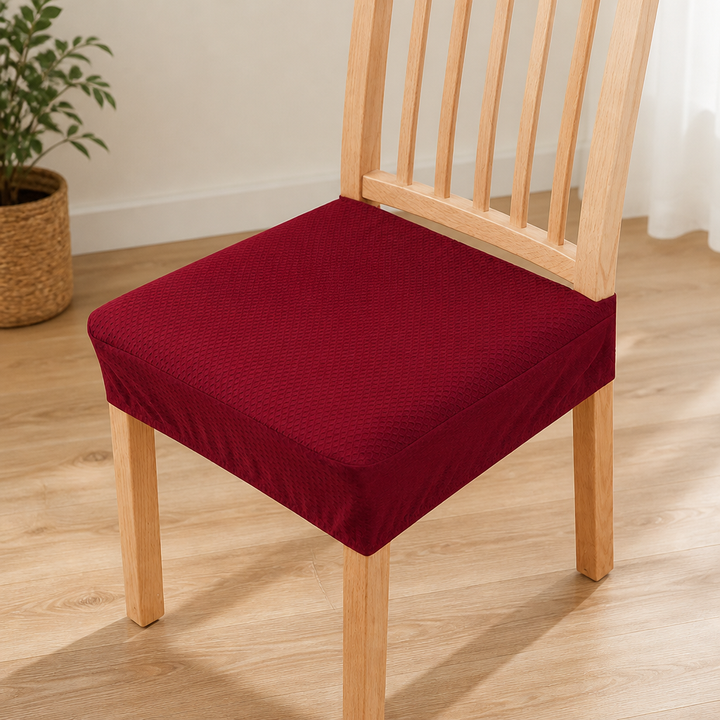 Vattentäta elastiska vävda stolsöverdrag, halkfri jacquard av polyester