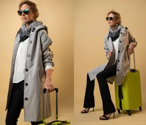 Vandtæt Oversized Trenchcoat til Forår & Sommer