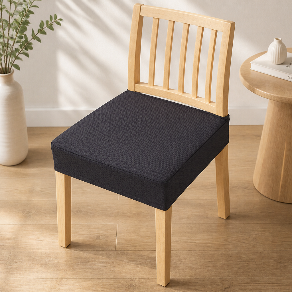 Vattentäta elastiska vävda stolsöverdrag, halkfri jacquard av polyester