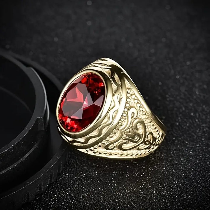Elegant guldring med förfinade detaljer
