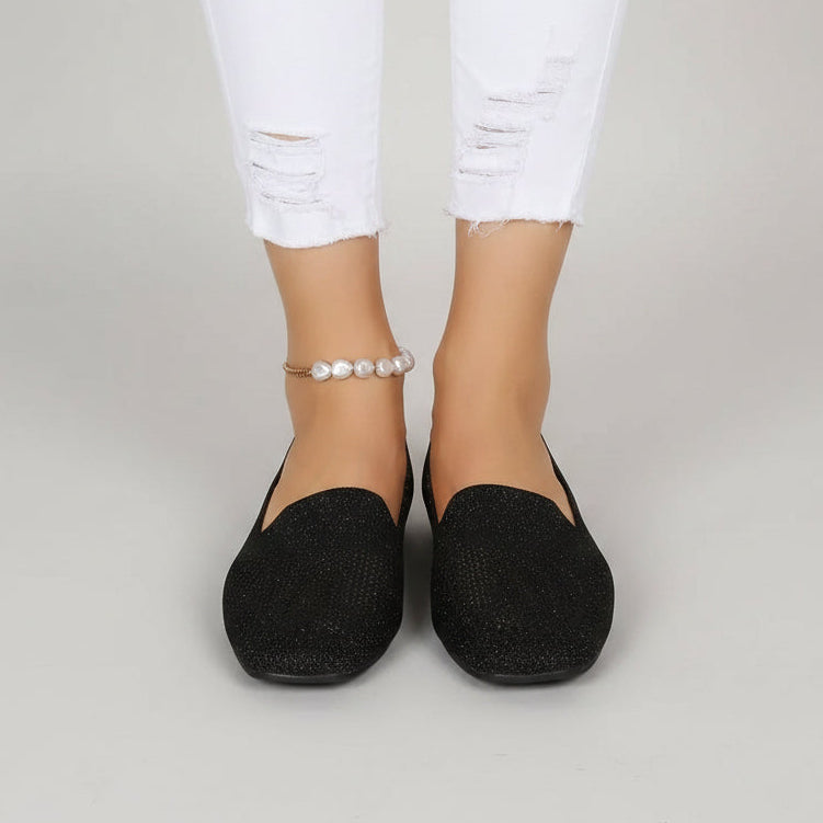 Ortopediska slip-on-sneakers för dam med mjuk innersula och andningsaktiv mesh
