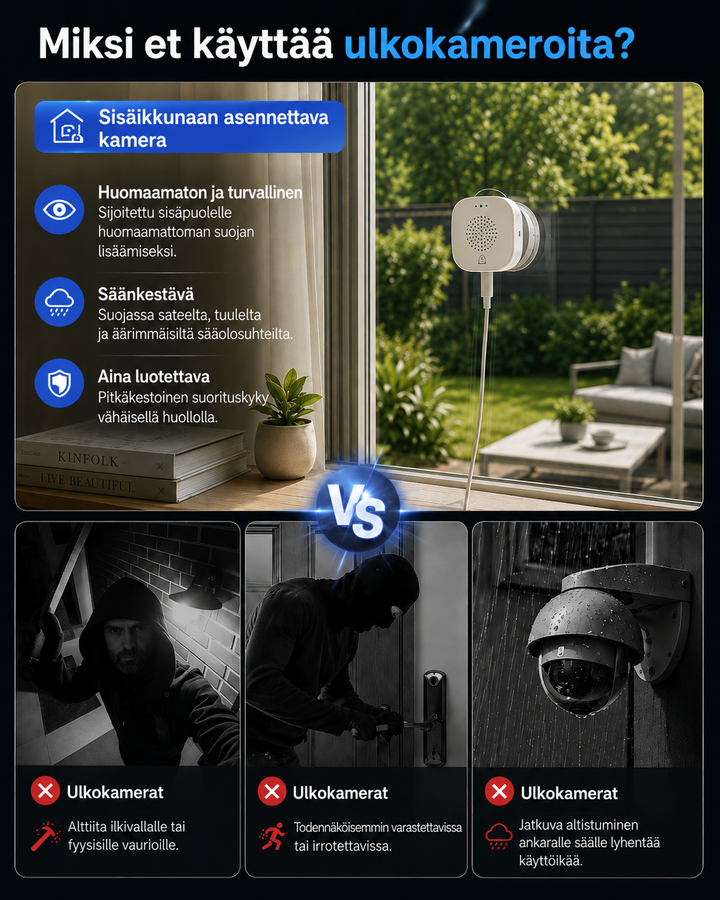 Window Watch säkerhetskamera – gör varje fönster till en säkerhetskamera