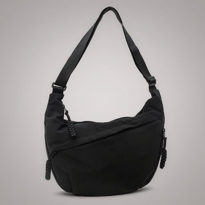 Axelväska - justerbar axelrem, crossbody i nylon med flera fickor