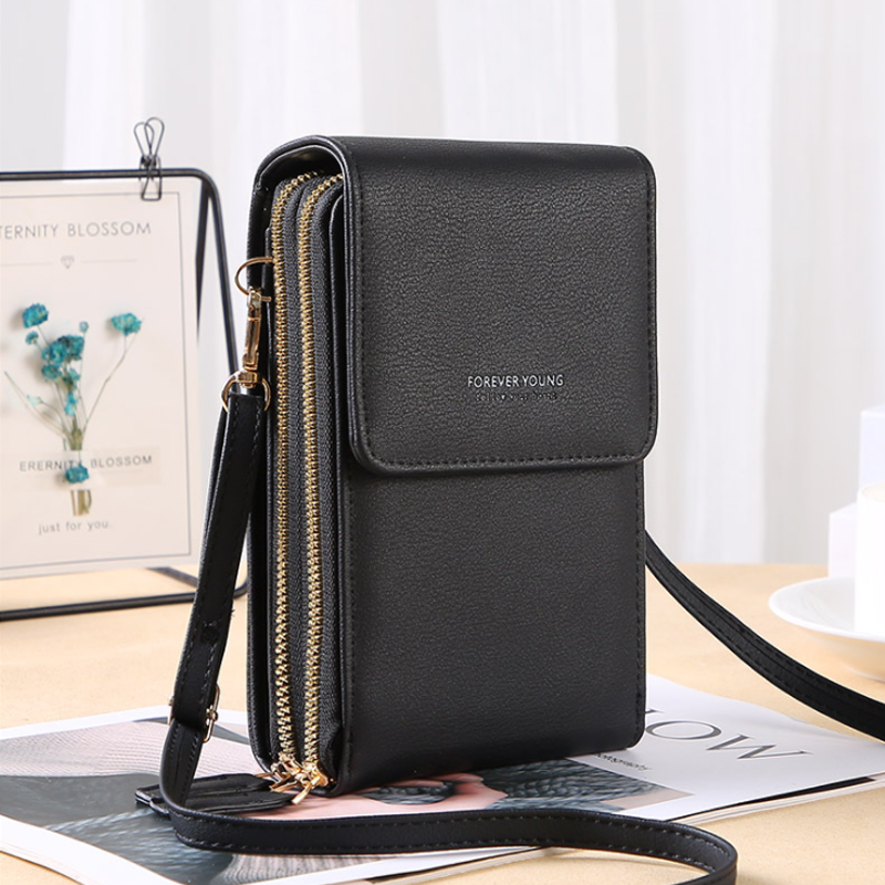 Väska för Touchscreen-telefon med Plånboksfunktion – Kompakt Crossbody för Vardagsbruk