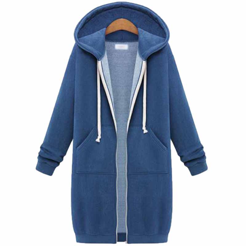 Vardaglig lång damkofta - CozyZip