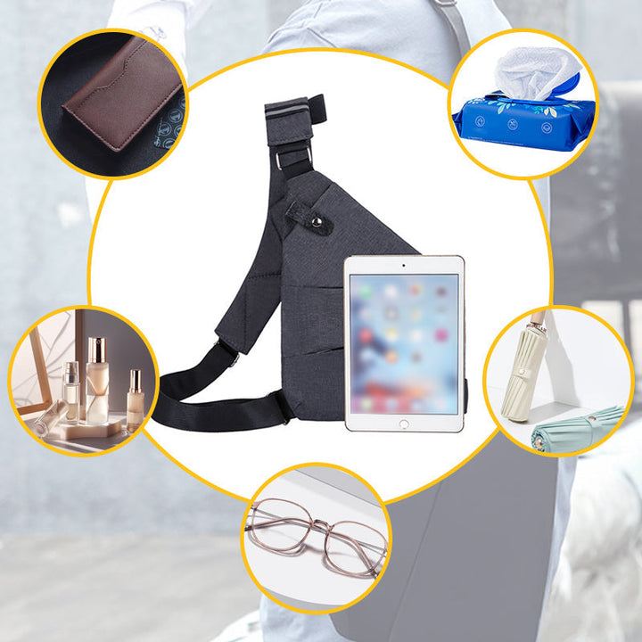 SecureCarry – Anti-tyveri Skuldertaske med Flere Rum