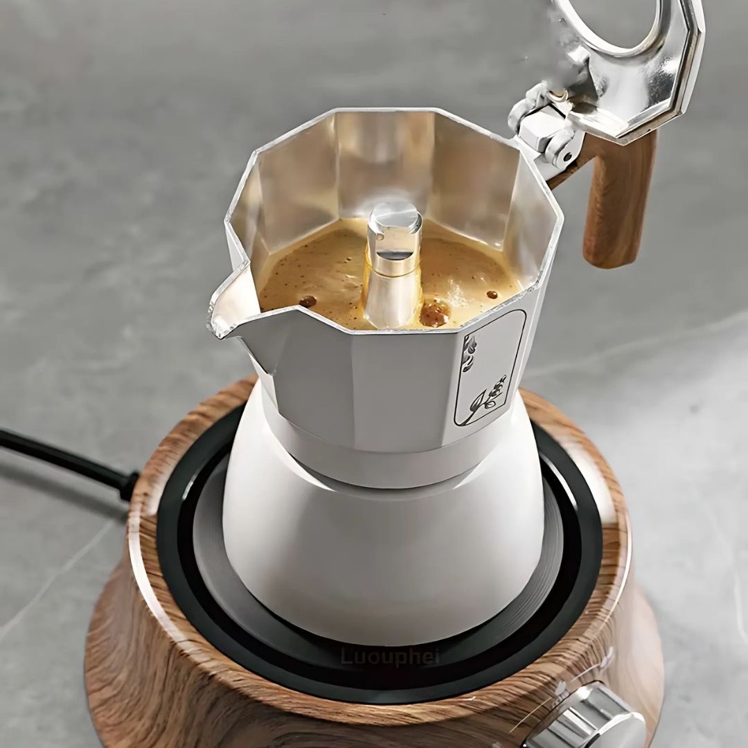 Mini elplatta med temperaturkontroll för kompakt bruk