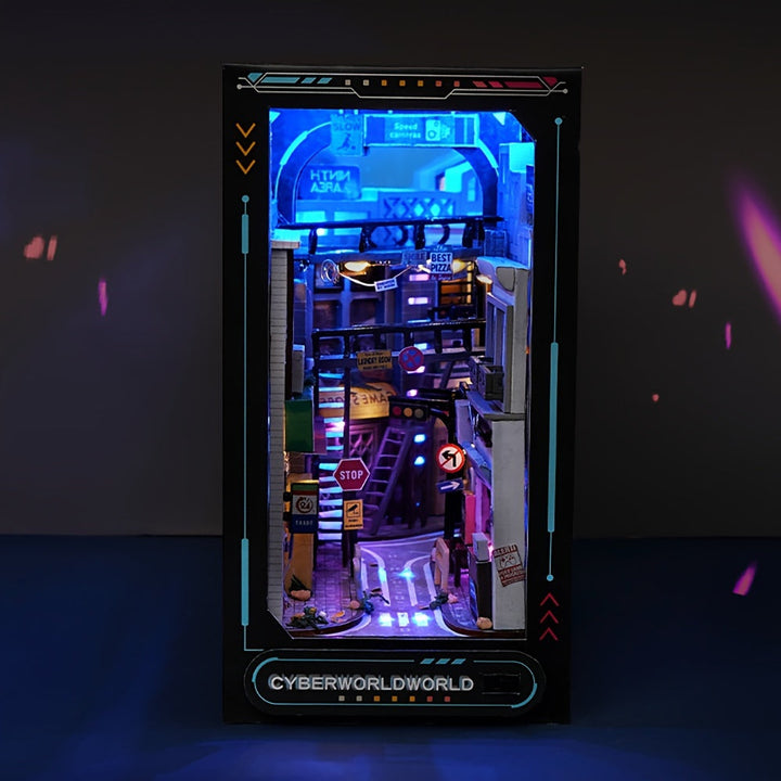 Cyberpunk gör-det-själv-arkadskåp – 3D-modell för hemdekoration med belysning