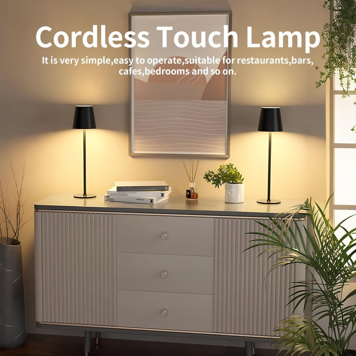 Elegant trådlös bordslampa – Modern och praktisk