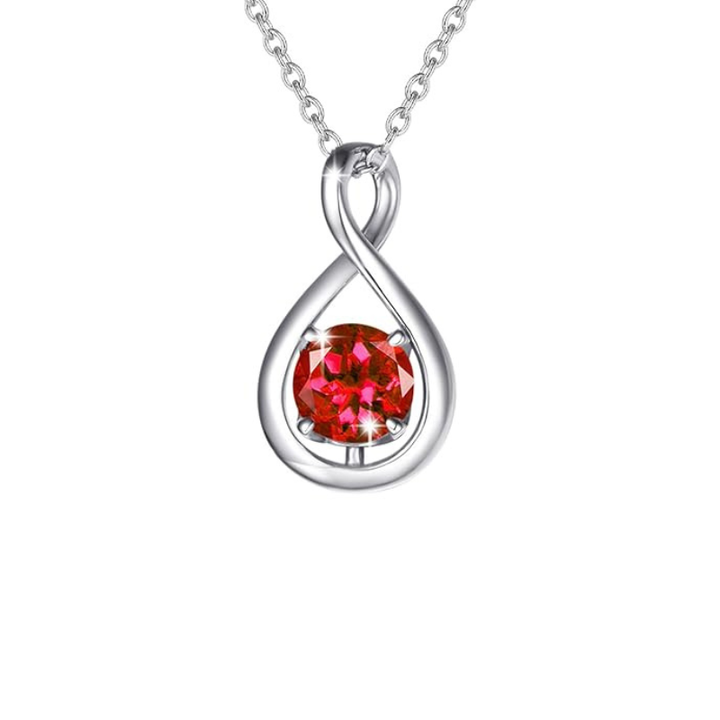 Evighetspärlhalsband i vitguld