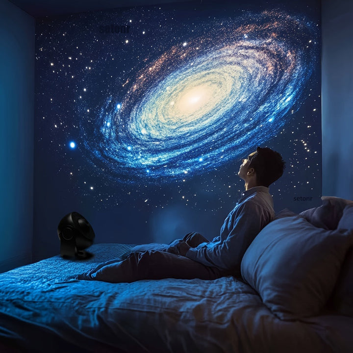 Galaxy stjärnprojektor – imponerande LED-rymdprojicering med timerfunktion