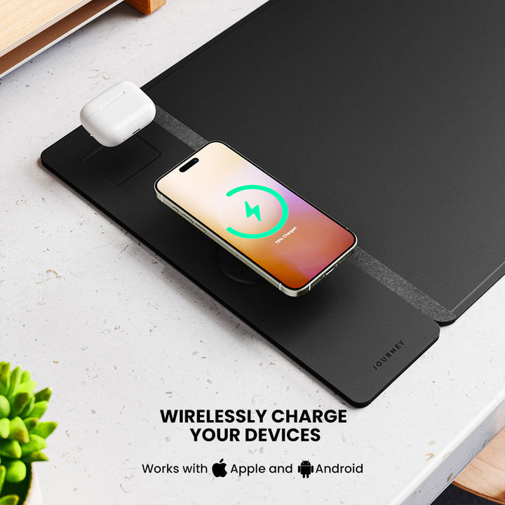 Laddningsbar Trådlös Skrivbordsmatta – ChargePad Flex