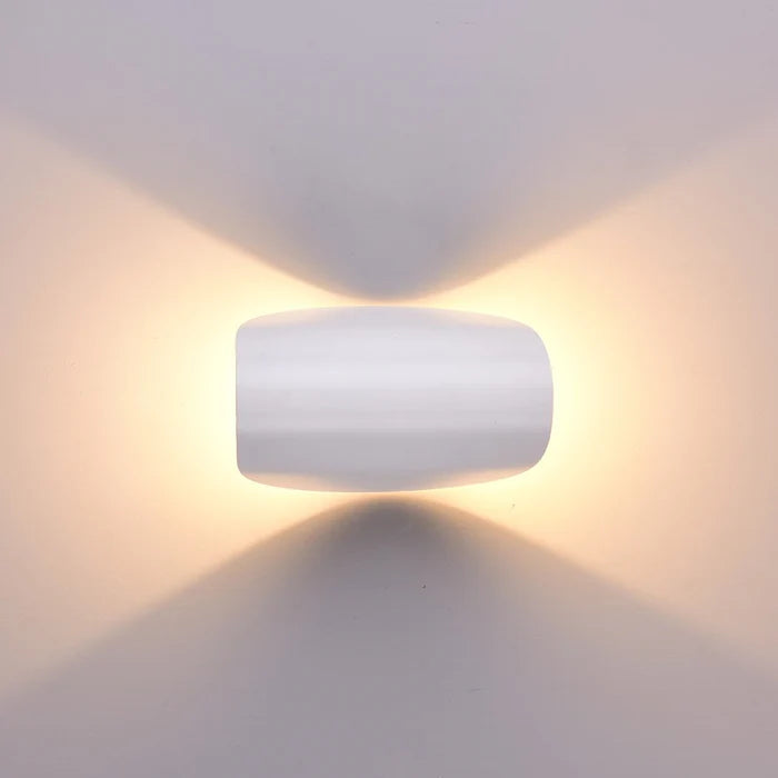 Justerbar LED-vägglampa upp/ner – varmt stämningsljus, modern design