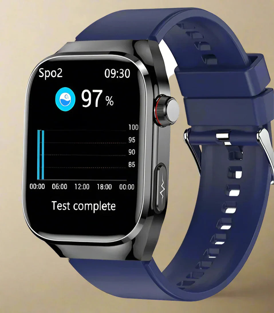 Avancerad hälsosmartklocka | EKG, blodsocker, AMOLED-skärm på 2,04" och träningsläge