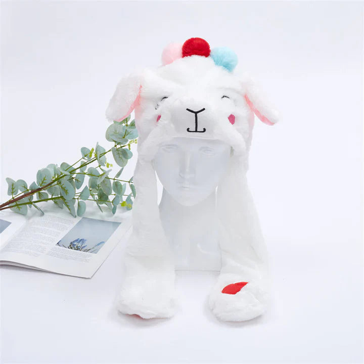 Bounce Bunny - söt mössa med rörliga öron för skoj och värme