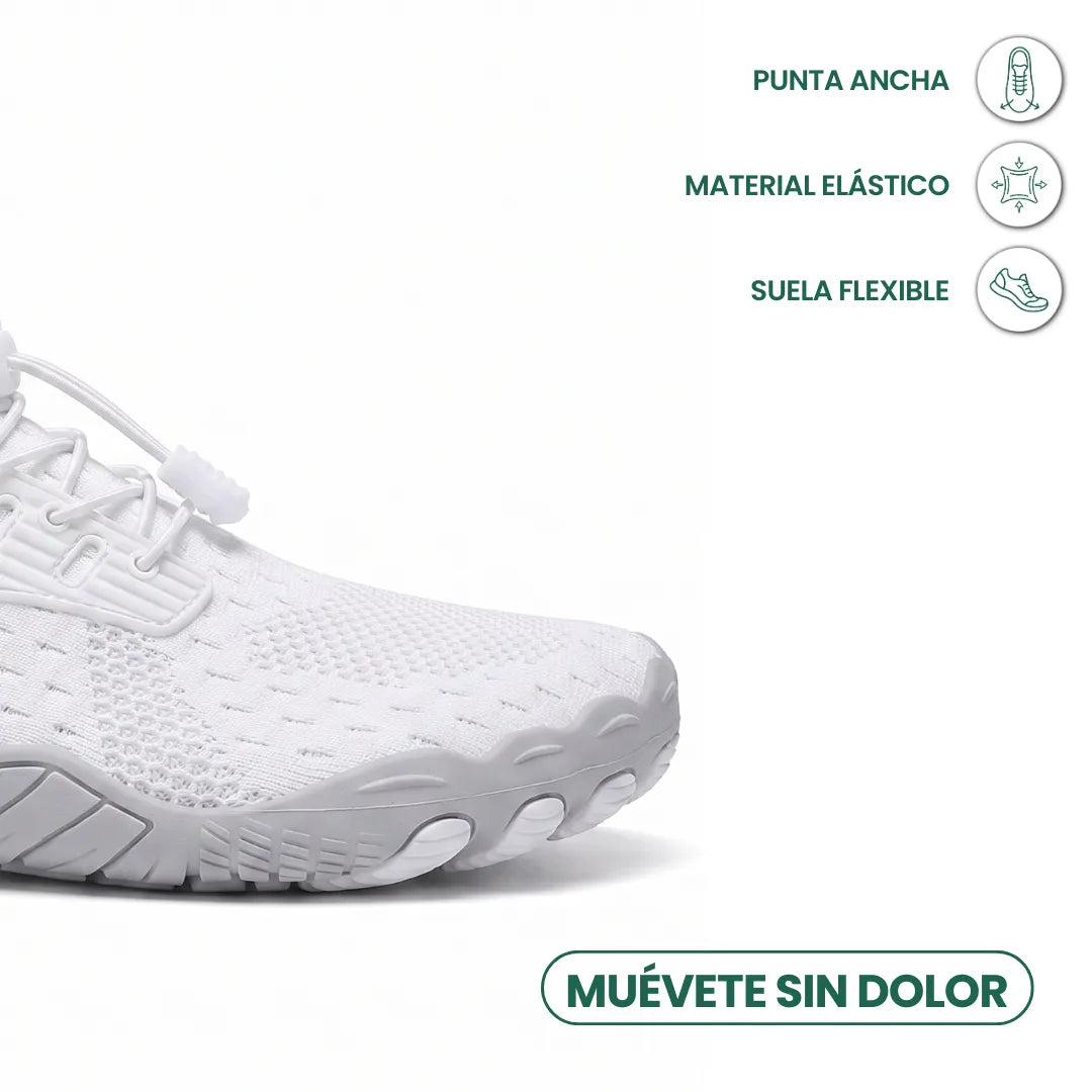 Barfotasneakers för dam med bred tåbox och flexibel sula