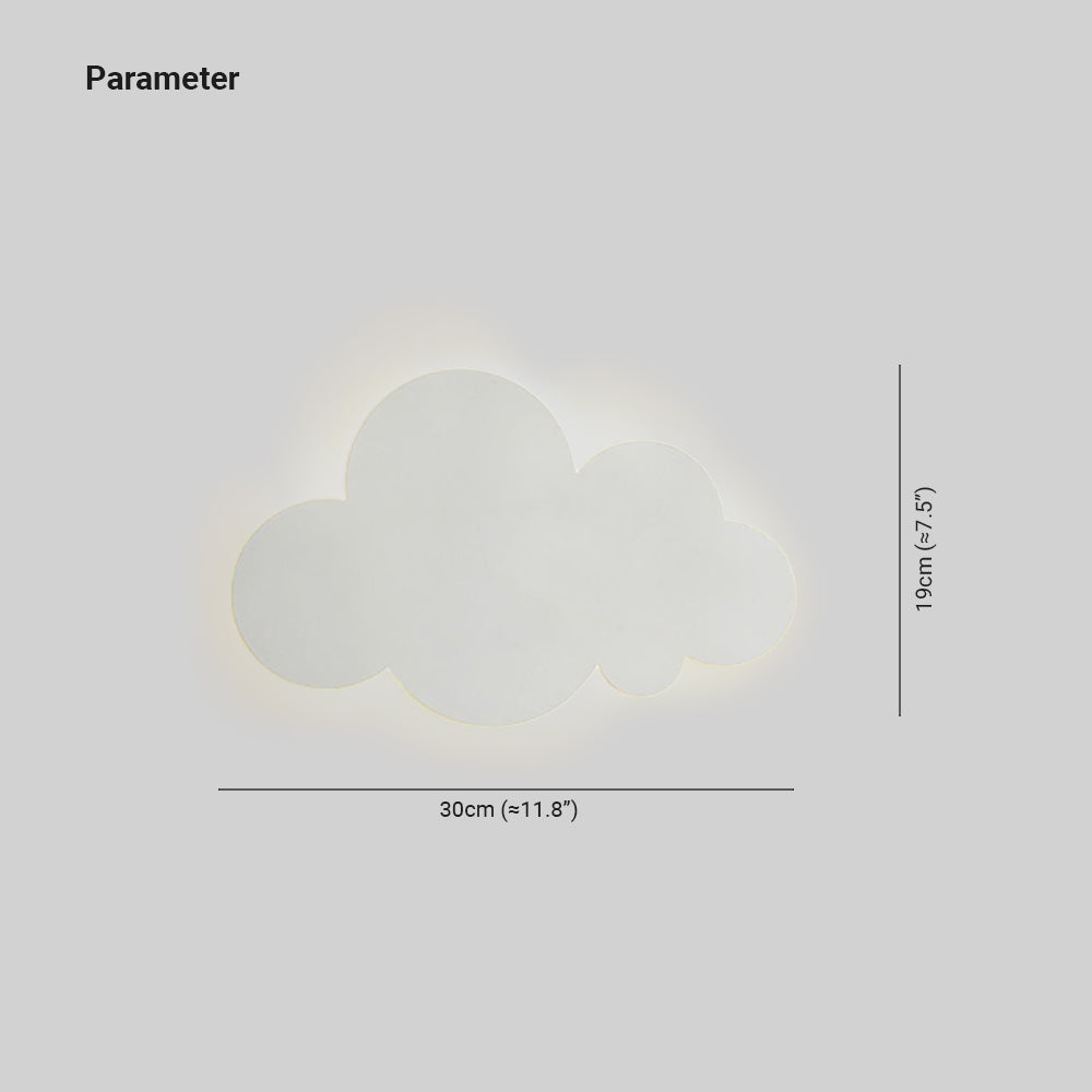 Minimalistisk modern molnformad väggplafond Aria