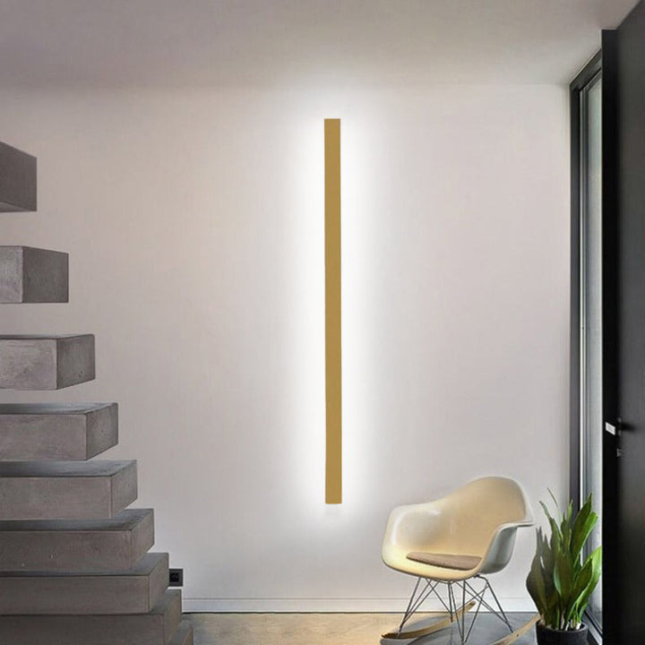 Arisha minimalistisk linjär LED-vägglampa Guld/Svart/Vit sovrum