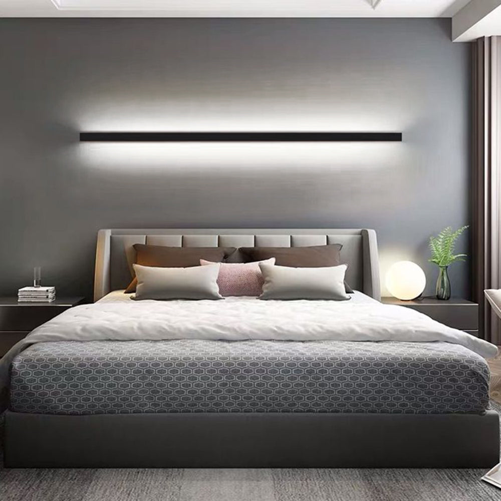 Arisha minimalistisk linjär LED-vägglampa Guld/Svart/Vit sovrum