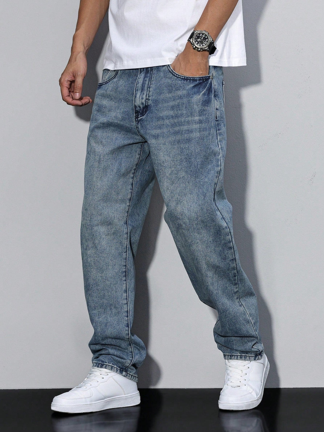 Baggy jeans för herrar | Lössittande passform & full rörelsefrihet