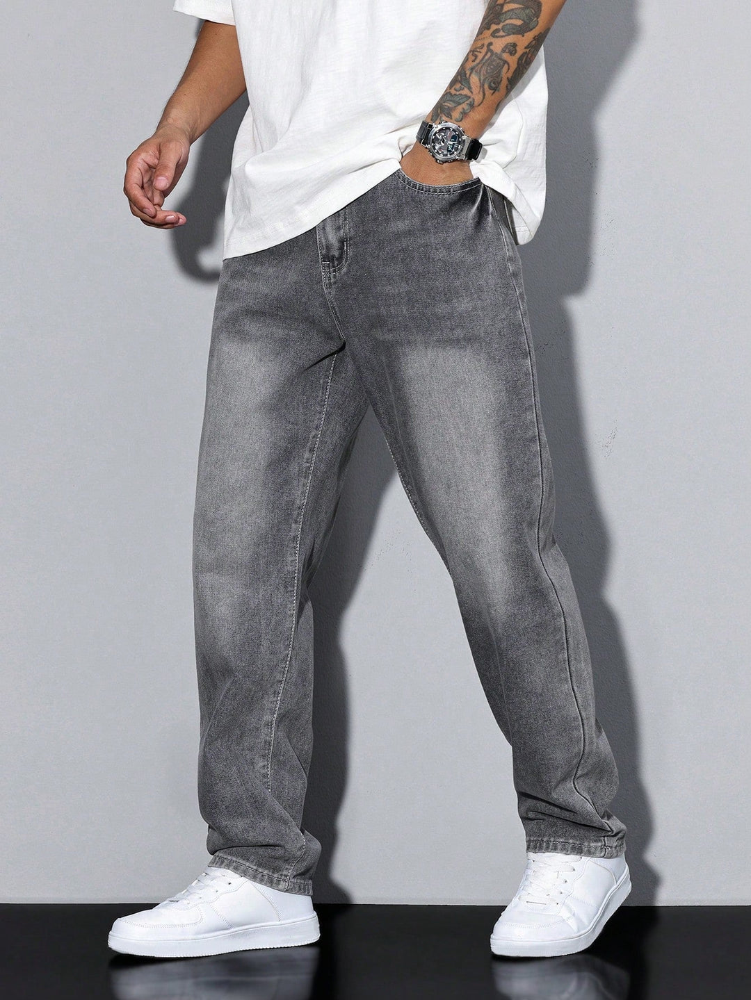 Baggy jeans - vida jeans med tvättad look