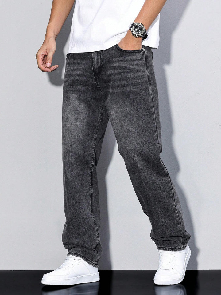 Baggy jeans - vida denimbyxor med used-look
