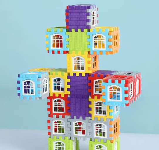 Byggklossar | Klickklossar för byggande | Stimulerar fantasi och motorik | BuildBuddy