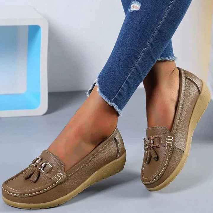 Retro kilklackade loafers för kvinnor