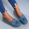 Retro kilklackade loafers för kvinnor