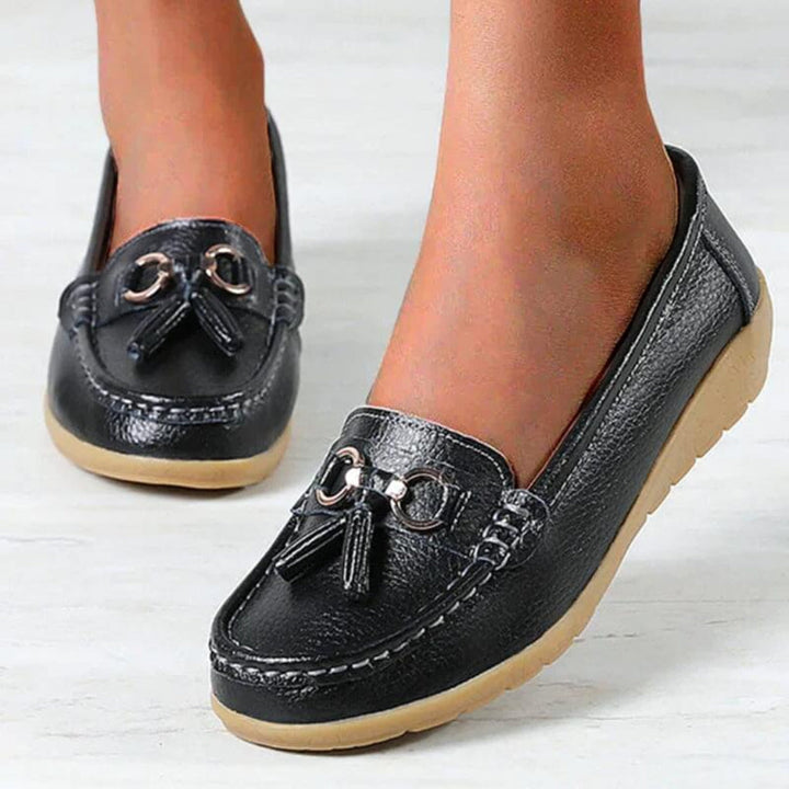 Retro kilklackade loafers för kvinnor