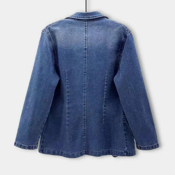 Snygg jeansblazer til kvinder
