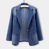Snygg jeansblazer til kvinder