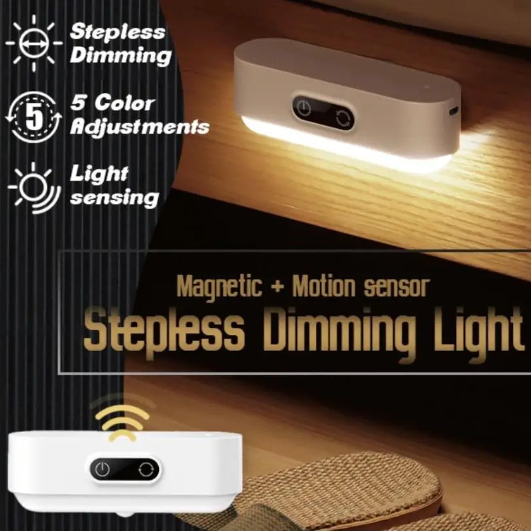 Magnetisk och dimbar LED-lampa med sensor