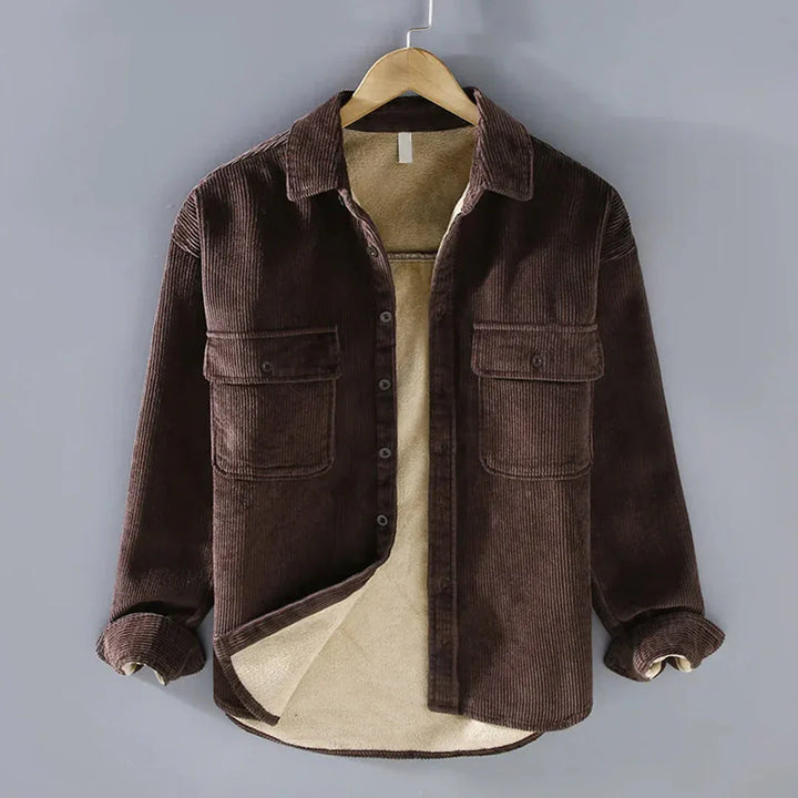Manchesterskjorta Varm Vintage Casual Herrskjorta