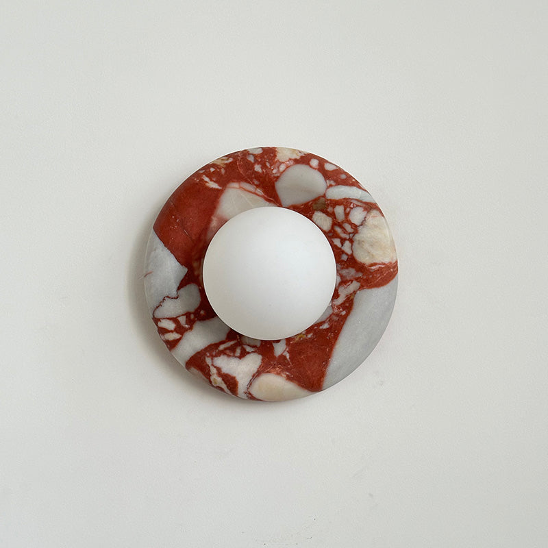 Vägglampa för inomhusbruk i marmor Hako