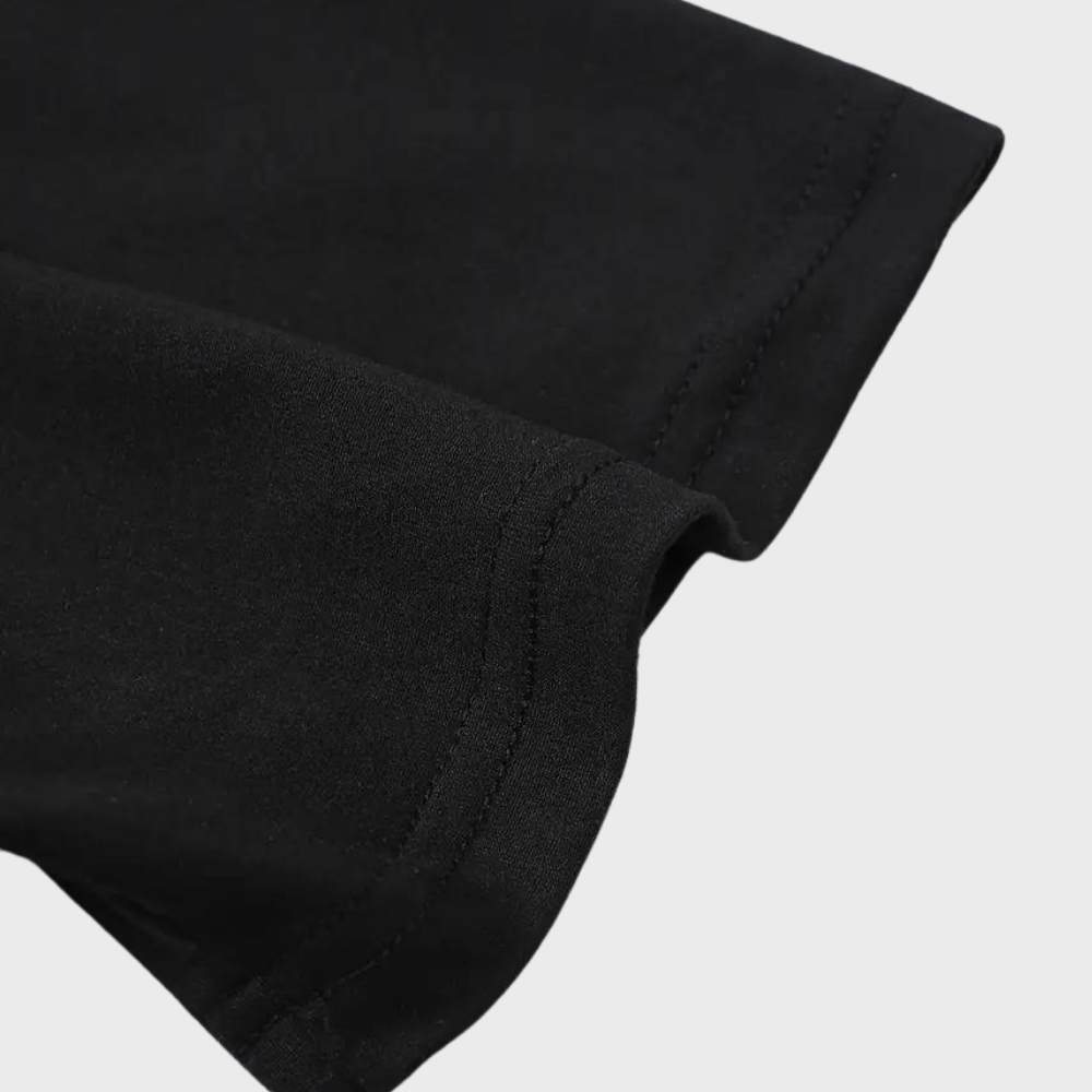 Herr Casual Rundringad T-shirt med Minimalistiskt Tryck