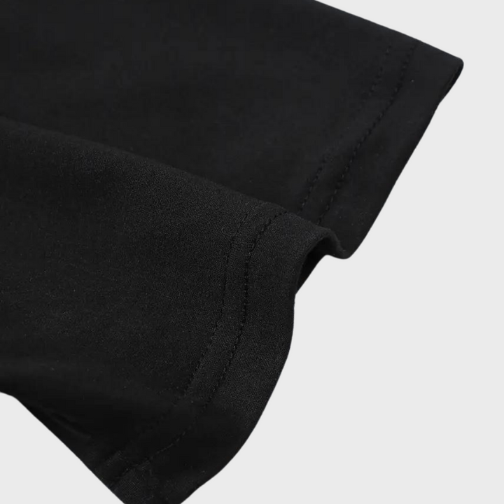 Herr Casual Rundringad T-shirt med Minimalistiskt Tryck