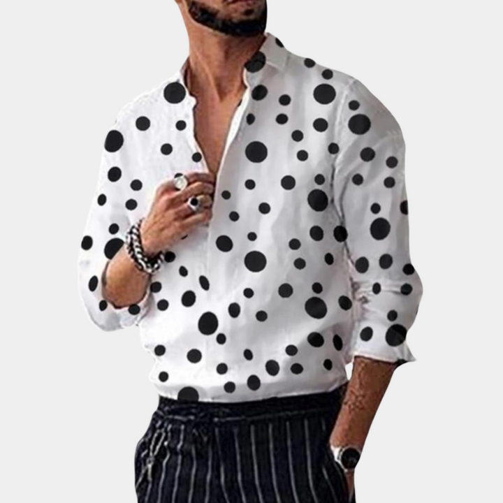Stilig och trendig skjorta för herr - Polka Dot