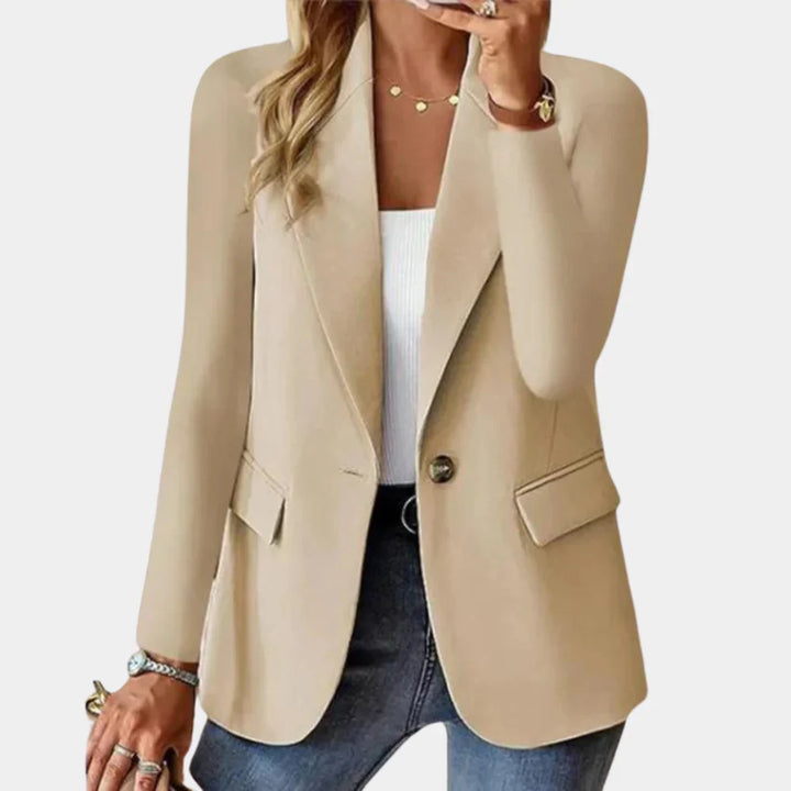 Figursyet sommerblazer med stretch